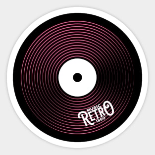 Retro Music 1860 Sticker